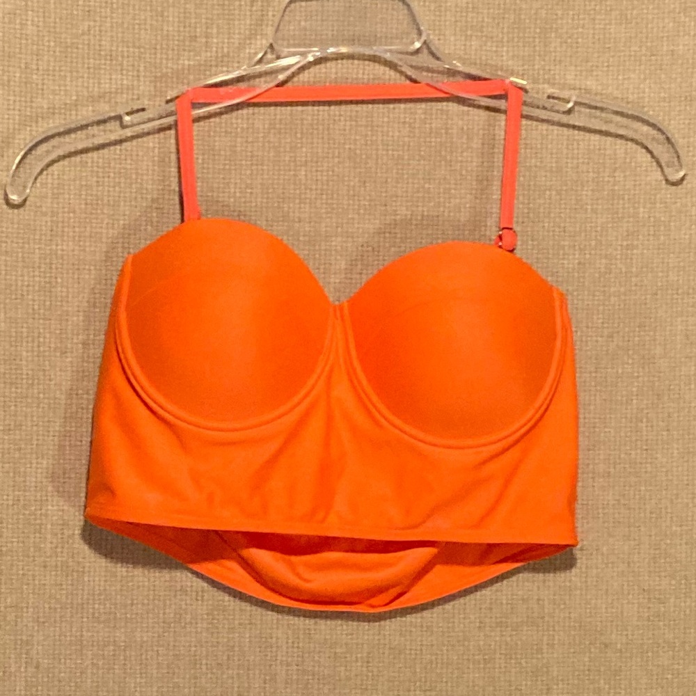 Orange bikini top